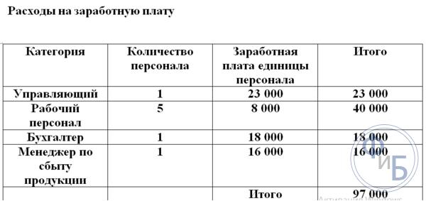 Бизнес план по пошиву авточехлов